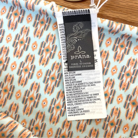 PrAna NWT Reversible Breya Swim Bikini Bottom Granite Bonita Green Blue Sz L - Picture 11 of 14